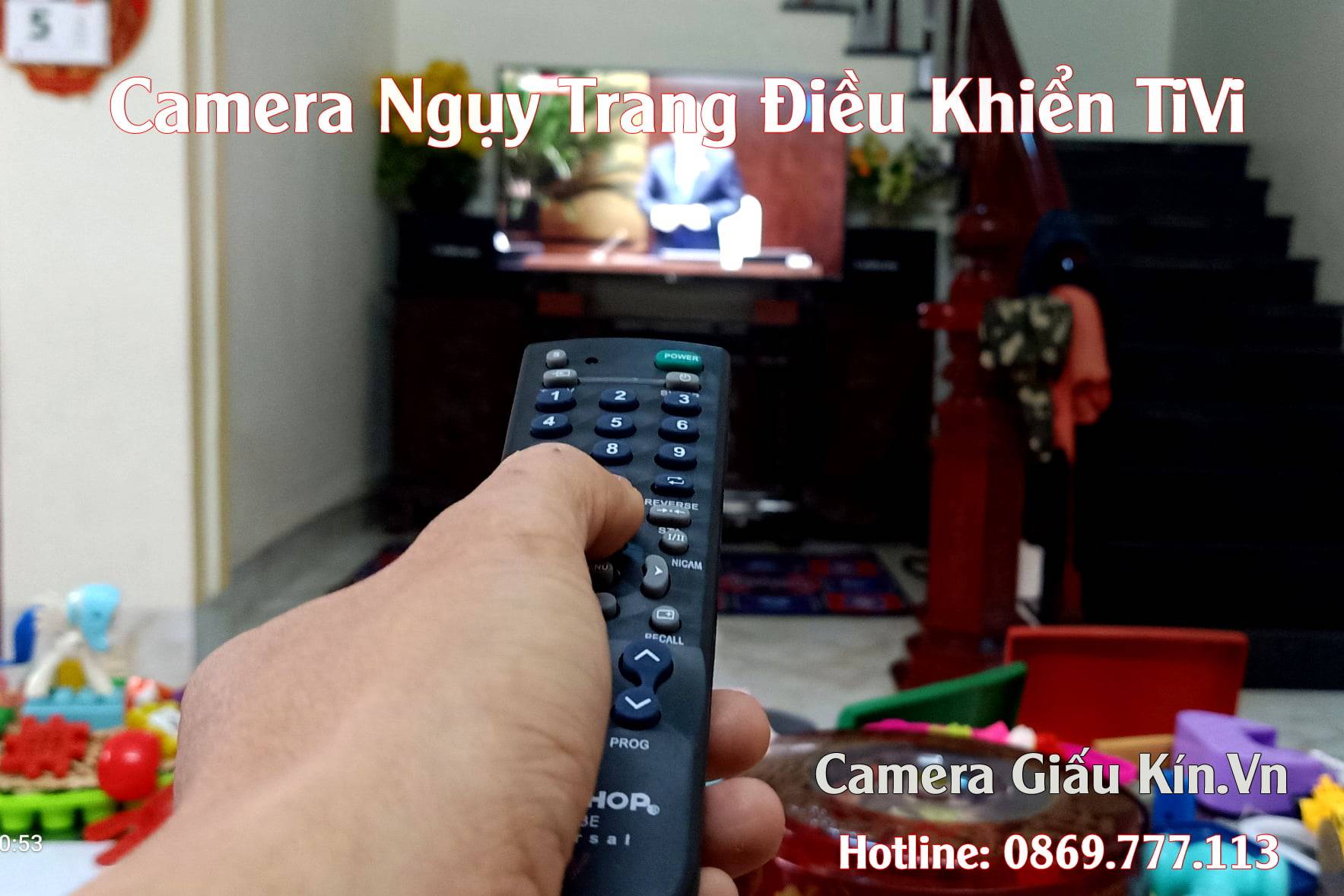 Camera Ngụy Trang Điều Khiển Remote Tivi